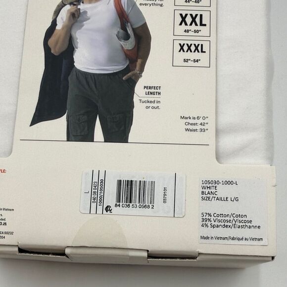 2 packs- Pair of Thieves-Classic Tee - White- 2 count- Size Large - Picture 6 of 8